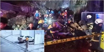 Samsun Canik'te Heyelan: Baba ve iki Çocuğu Hayatını Kaybetti